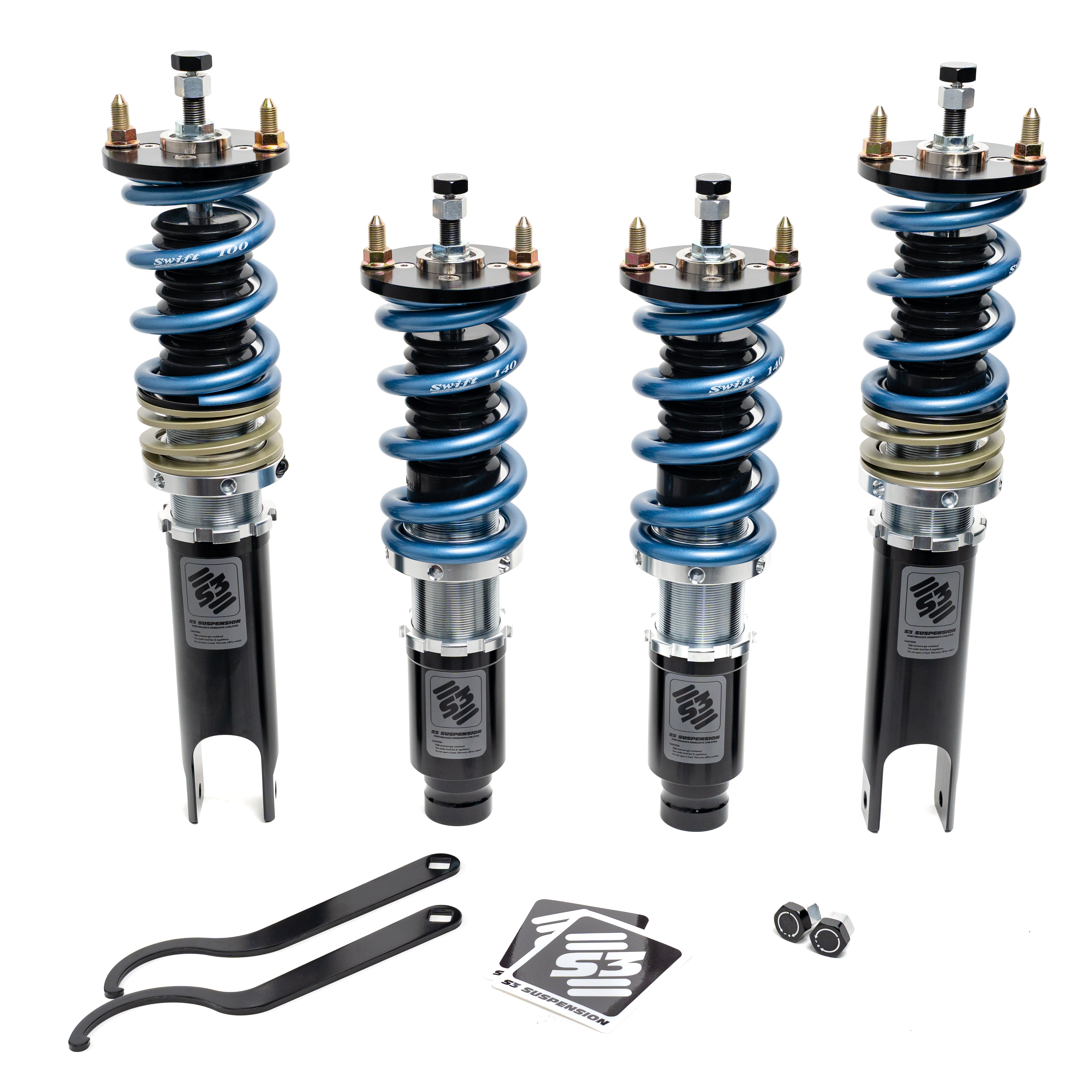 4PCS Full Coilovers Suspension For 88-91 Honda EF Civic CRX 90-93 Acura Integra 4PCS Full Coilovers Suspension For 88-91 Honda EF Civic CRX 90-93 Acura Integra